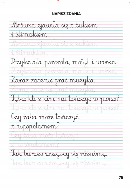 Elementarz Nauka Pisania Ćwiczenia Grafomotoryczne 6+ Bookolika