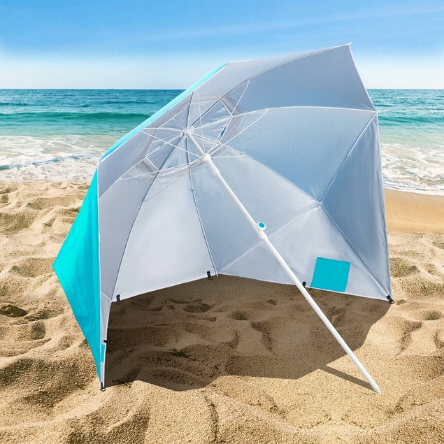 DUŻY parasol OGRODOWY PLAŻOWY czasza 190cm PARAWAN