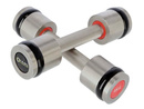 Hantle chromowane, radełkowane 2 x 4 KG HH04 HMS