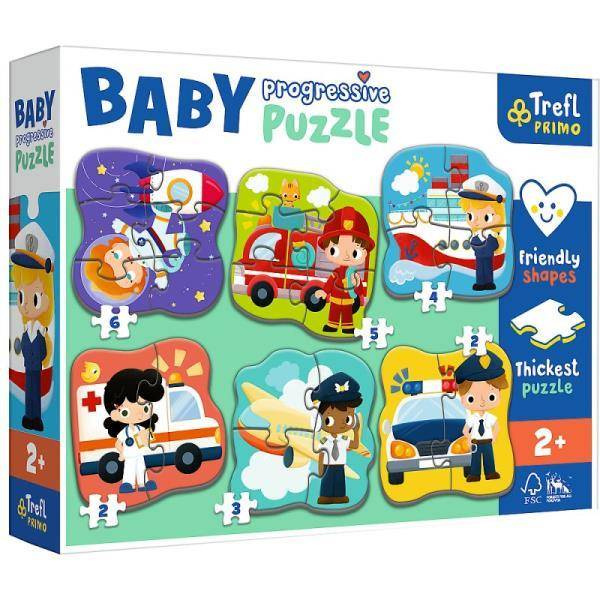 Puzzle Baby Progressive Zawody i pojazdy 44001 Trefl