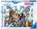 Ravensburger Puzzle 1000el Rodzina Dream Works na wycieczce