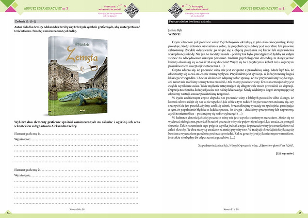 Nowy Egzamin Ósmoklasisty JĘZYK POLSKI Arkusze 2026 Greg