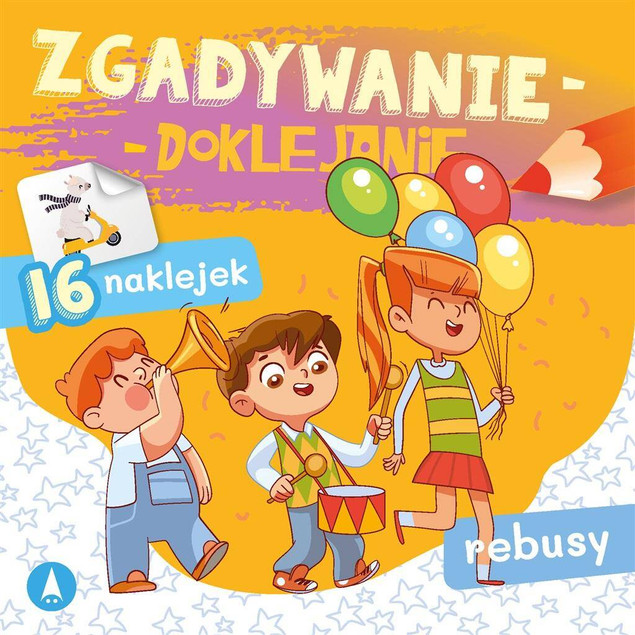 MALOWANKI KOLOROWANKI Z NAKLEJKAMI REBUSY