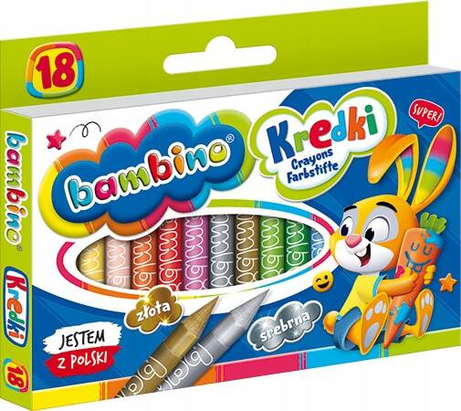 Kredki 18kol Bambino p8. MAJEWSKI