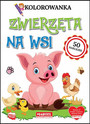 Kolorowanka z naklejkami. Zwierzęta na wsi