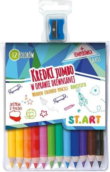 Kredki ołówkowe Jumbo 12k. +temp. ST.ART  MAJEWSKI
