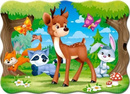 Puzzle 30 Układanka Dla Dzieci Zwierzęta JELONEK Bambi Zając Lis 4+ Castor