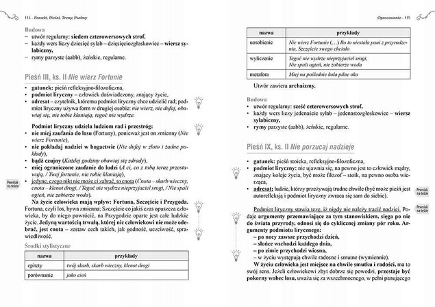 Fraszki pieśni treny