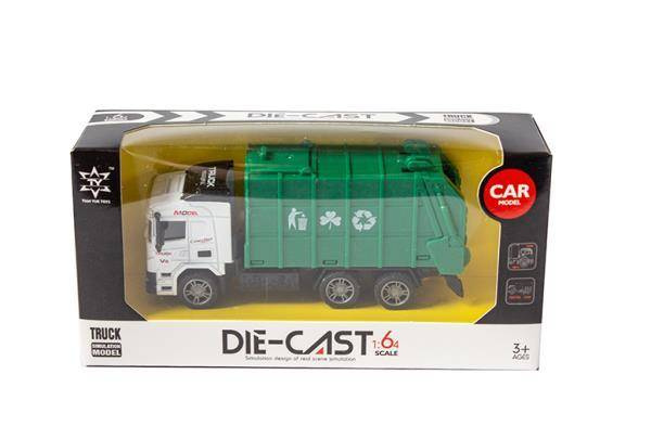 Auto Śmieciarka metalowa w pudełku 1:64 110967
