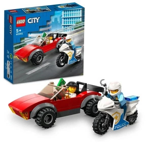 LEGO City Motocykl Policyjny – Pościg Za Samochodem 59 el. 5+ 60392