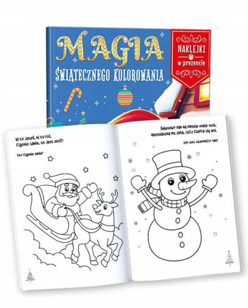 KOLOROWANKA MAGIA ŚWIĄTECZNEGO KOLOROWANIA + NAKLEJKI MARTEL