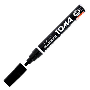 Marker olejowy wodoodporny Toma TO-440 okrągła końcówka czarny