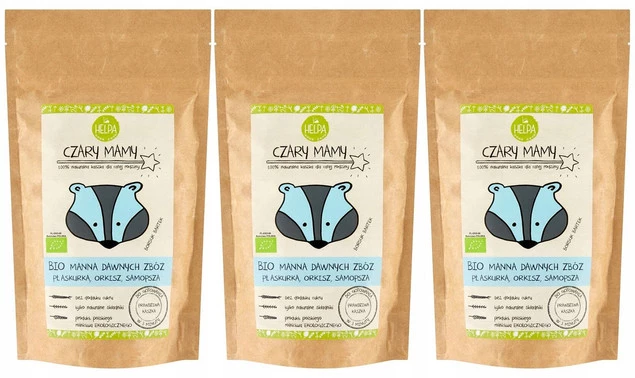 3x HELPA Ekologiczna Kaszka Dla Dzieci Bio Manna Dawnych Zbóż (3x200g)