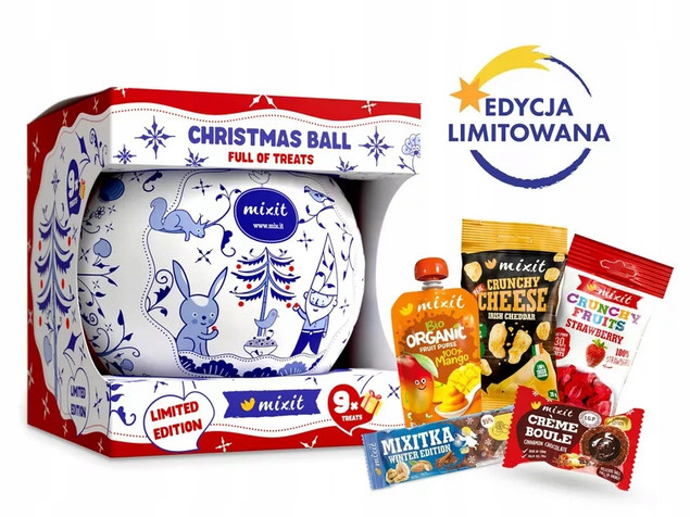 MIXIT Świąteczna Bombka Pełna Smakołyków 9 Przysmaków 353g