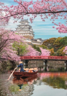 Puzzle 1000 Układanka HQ Zamek HIMEJI Wiosna JAPONIA Kwiat Wiśni Widok 12+