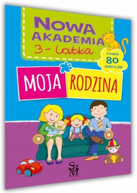 Akademia 3-Latka MOJA RODZINA Zadania Logiczne Myślenie Przedszkole 3+ SBM