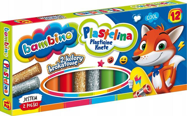 Plastelina 12kol Bambino p10 MAJEWSKI/cena za 1szt.