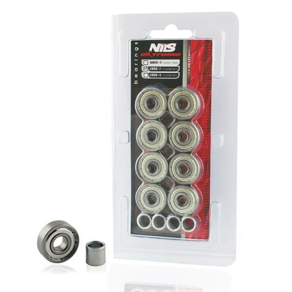 8x Łożysk Do Kółek Rolek ABEC-7 Chrome Zestaw