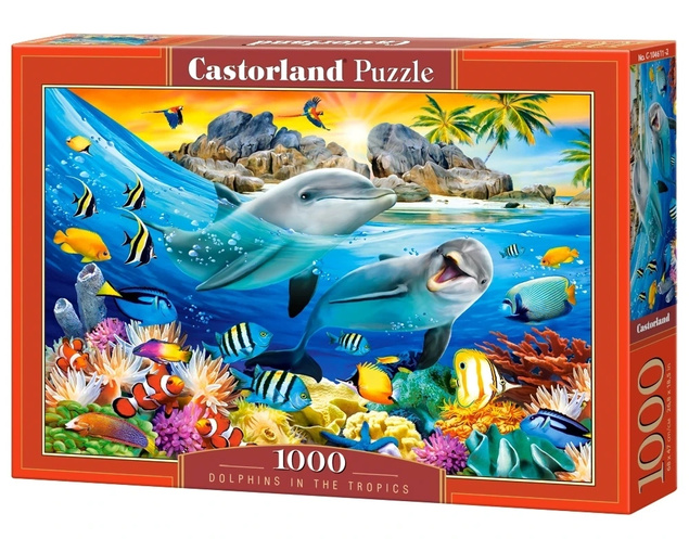 Puzzle 1000 Układanka Tropiki DELFINY Morze Morskie Ryby 9+ Castorland