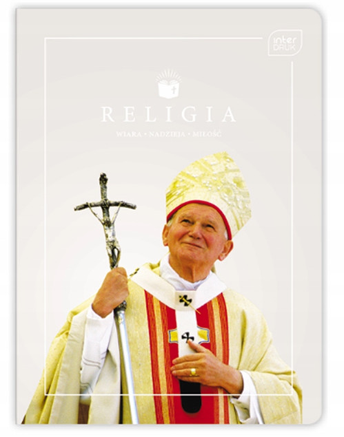 Zeszyt A5 32 kratka UV Religia JPII / Franciszek p10  cena za 1szt