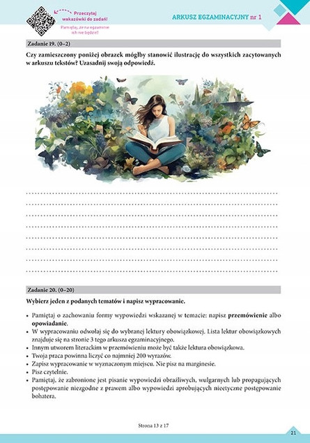 Egzamin ósmoklasisty - arkusze jezyk polski GREG