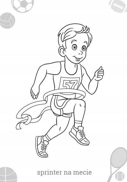 Maluszkowe malowanie. Sportowcy