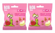 2x BOB SNAIL Żelki Owocowe JABŁKO MALINA Bez Dodatku Cukru 2x 20g (40g)