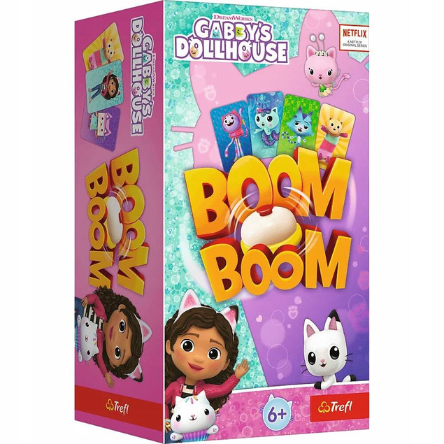 Boom Boom KOCI DOMEK GABI Gra Planszowa Rodzinna 6+ Trefl 02548