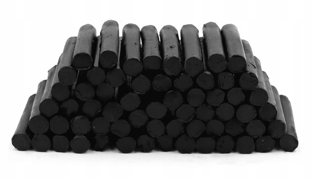 Plastelina w laseczkach luzem 1 kg - czarna MONA