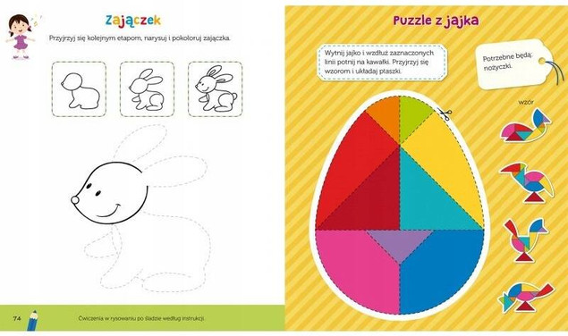 Pierwszy elementarz 5-latka Nauka Zabawa Wycinanki