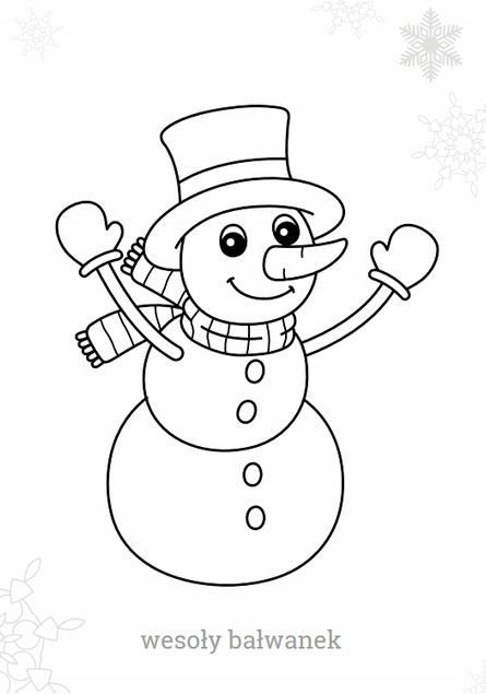 Maluszkowe malowanie. Bałwanek