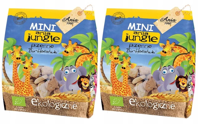 Ciastka MINI JUNGLE BIO 100g - BIO ANIA