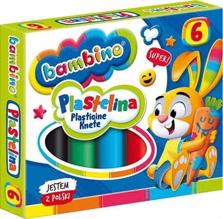 Plastelina 6kol Bambino p20 MAJEWSKI/cena za 1szt.