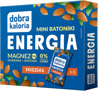 Mini Batoniki ENERGIA Magnez Guarana Kofeina Bez Cukru Dobra Kaloria 102g