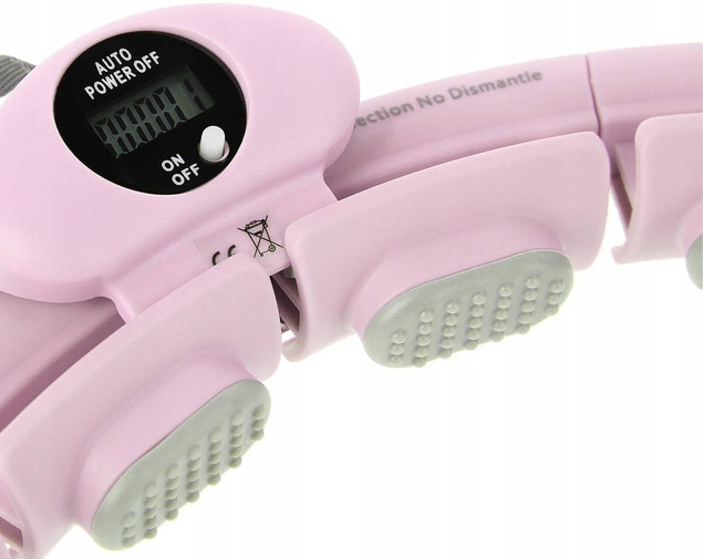 ZESTAW HULA HOP HHW09 PINK Z PIŁKĄ GRAWITACYJNĄ I LICZNIKIEM HMS + PAS BR163 BLACK