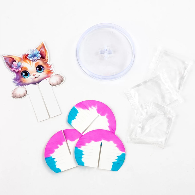 Magiczny Krystaliczny KOTEK Zestaw Kreatywny Eksperyment Kidea