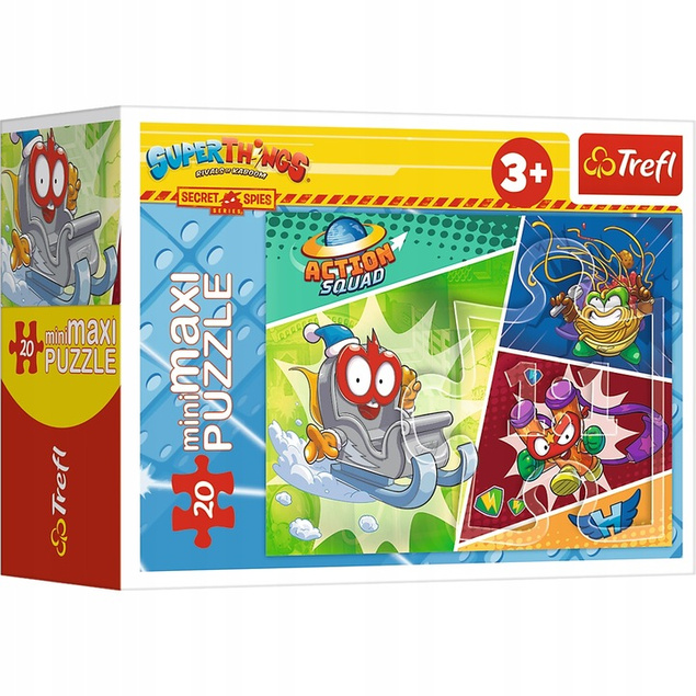 Puzzle 20 Układanka MiniMaxi Tajni Agenci Super Things Trefl 21116