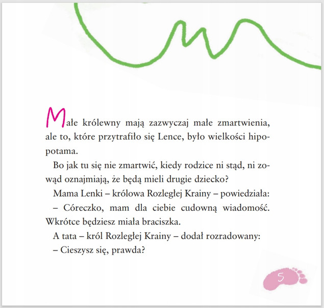 Królewna Lenka ma zmartwienie