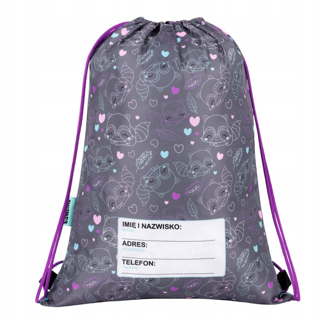 Worek Szkolny Na Buty Obuwie Odzież Na WF Dla Dziewczynki SZOP