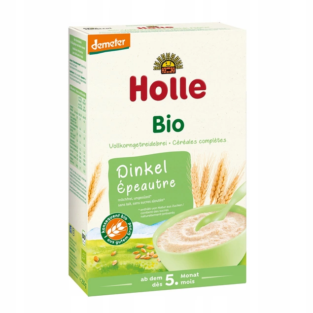 Holle Bio Kaszka Orkiszowa Bezmleczna Witamina A E 250g 5M+