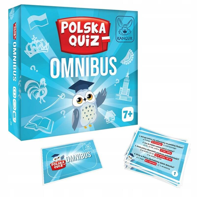 Polska Quiz Omnibus Rodzinna Gra Edukacyjna W Pytania Dla Dzieci 7+ Kangur