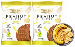 FRANK&OLI Ciastko Miękkie PASTA ORZECHOWA BANAN 50g x2