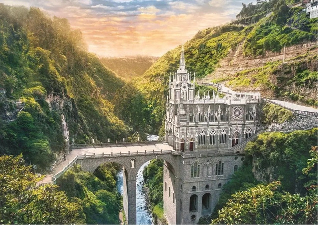 Trefl Puzzle 1000 Sanktuarium Las Lajas Kolumbia 10724 