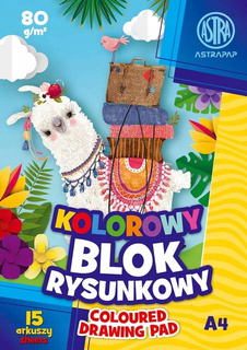 Blok Rysunkowy Barwiony W Masie A4/15k 80g Mix Astra