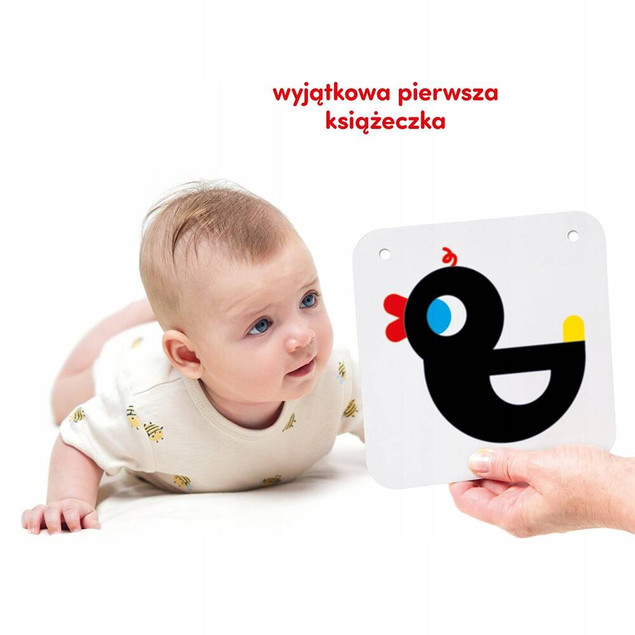 CzuCzu Duże karty kontrastowe dla dzieci w wieku 0m+, 3m+