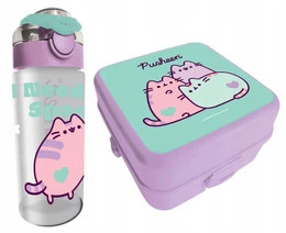 Zestaw Śniadaniowy Wycieczkowy PUSHEEN Bidon Śniadaniówka St. Majewski