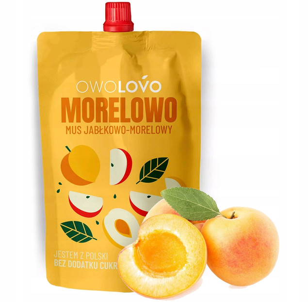 Musy owocowe, mix smaków, 40 × 200 g | Owolovo