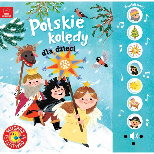 Polskie KOLĘDY DLA DZIECI Słuchaj i Śpiewaj Podgórska 0+ Aksjomat x2