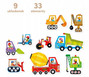 CzuCzu Puzzle progresywne Pojazdy na budowie 2+