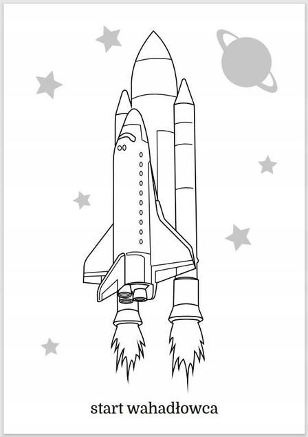 Kolorowanka Maluszkowe Malowanie Pojazdy Kosmiczne 2+ Skrzat